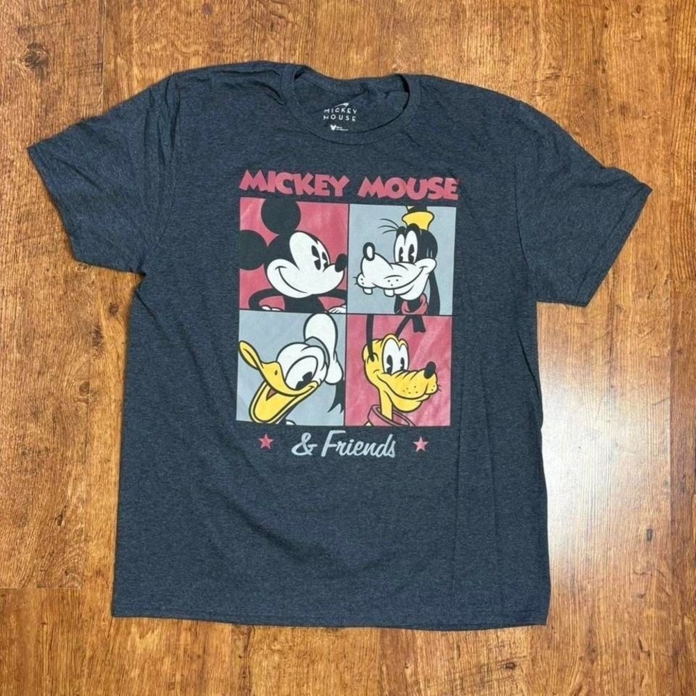 Kid core Disney Mickey Mouse and Friends dark grey graphic t-shirt